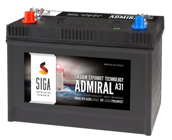 SIGA Admiral Bootsbatterie 100Ah 12V